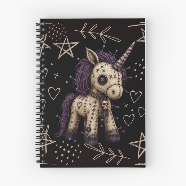 Item preview, VooDoo Unicorn Doll - Gothic Witchy Stuffed Animal Design designed and sold by CaylaTay.