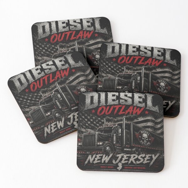 Item preview, Diesel Outlaw New Jersey – Built Here Driven Anywhere Trucker Shirt designed and sold by Diesel outlaw .