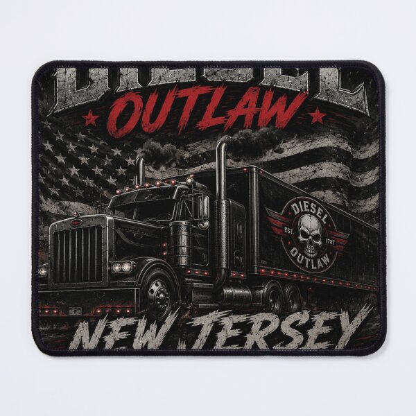 Item preview, Diesel Outlaw New Jersey – Built Here Driven Anywhere Trucker Shirt designed and sold by Diesel outlaw .