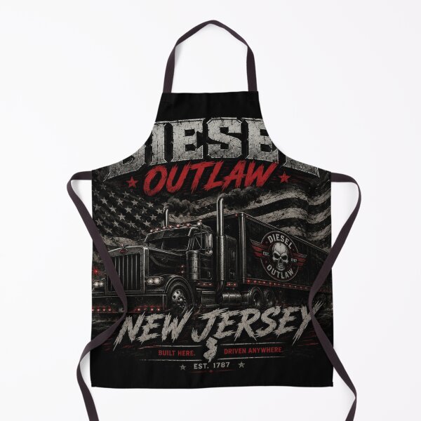 Item preview, Diesel Outlaw New Jersey – Built Here Driven Anywhere Trucker Shirt designed and sold by Diesel outlaw .
