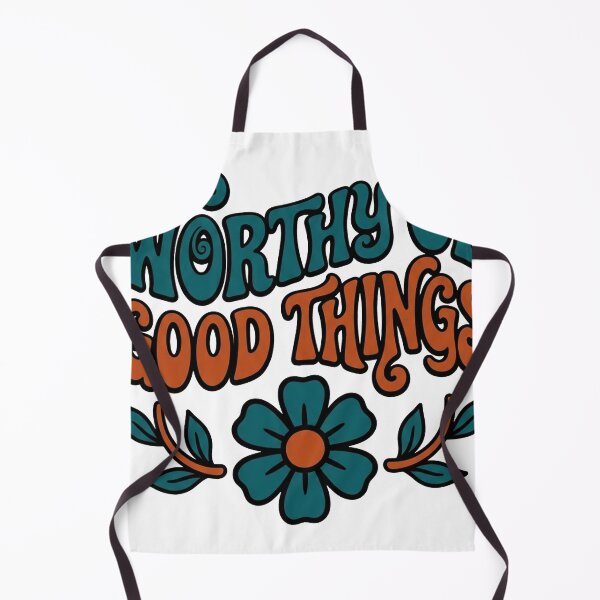 Item preview, Worthy Of Good Things — Retro Groovy Affirmation designed and sold by PlushFutura.