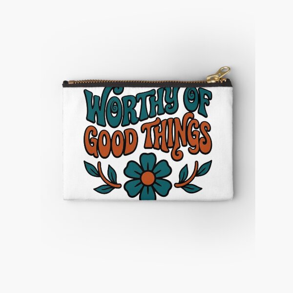 Item preview, Worthy Of Good Things — Retro Groovy Affirmation designed and sold by PlushFutura.