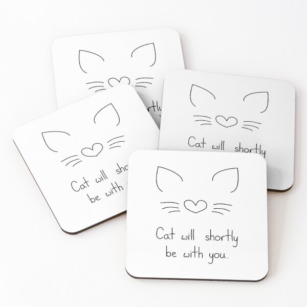 Item preview, Cat Will Shortly Be With You Minimalist Cat Design designed and sold by Mooi Studio.