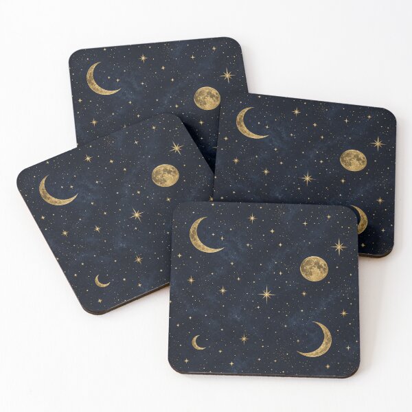 Item preview, Golden Celestial Moon and Starry Night Sky designed and sold by Owcomm.