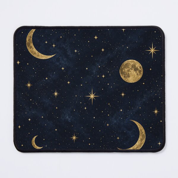 Item preview, Golden Celestial Moon and Starry Night Sky designed and sold by Owcomm.