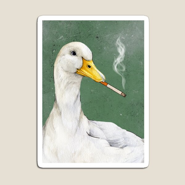 Item preview, Duck Smoking a Cigarette designed and sold by juliaberdugo.