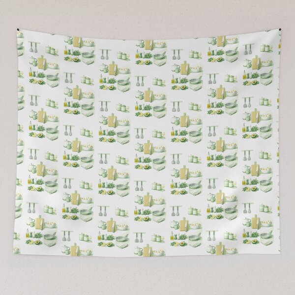 Item preview, Modern Kitchen Essentials Wall Art | Contemporary Culinary Decor Print designed and sold by Hookesmode.