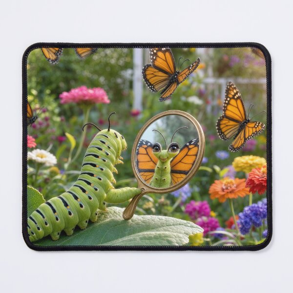 Item preview, Monarch Caterpillar Looking into a Mirror designed and sold by Maria Dryfhout.