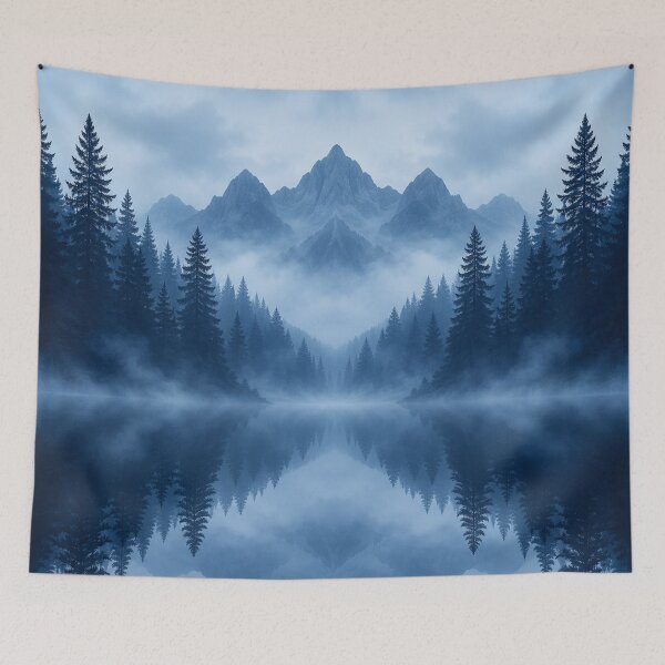 Item preview, Mist Covered Mountain Mirror Lake designed and sold by Owcomm.