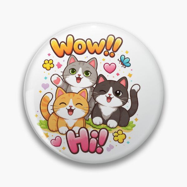 Item preview, Wow Hi Cute Cartoon Kittens Cat designed and sold by TrendHub-365.