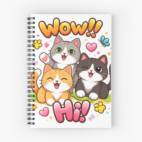 Item preview, Wow Hi Cute Cartoon Kittens Cat designed and sold by TrendHub-365.