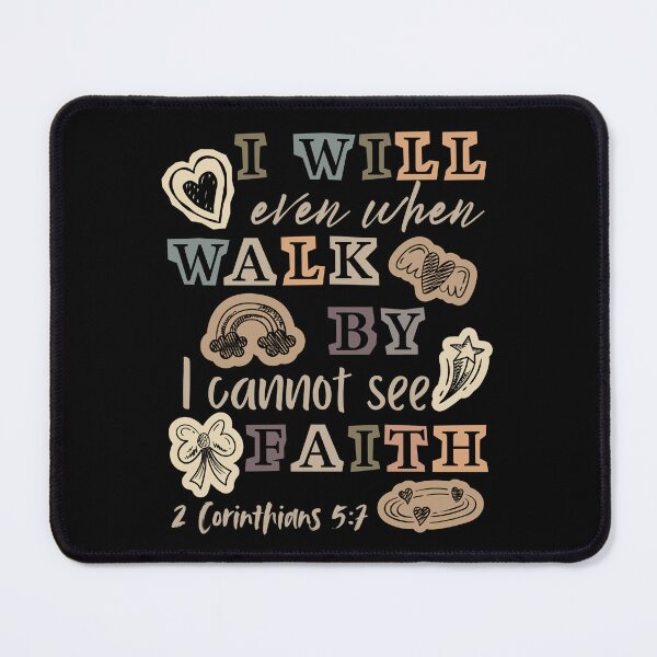 Item preview, Walk By Faith Even When I Can Not See, 2 Corinthians 57, Scrapbook Collage designed and sold by Forevermore.