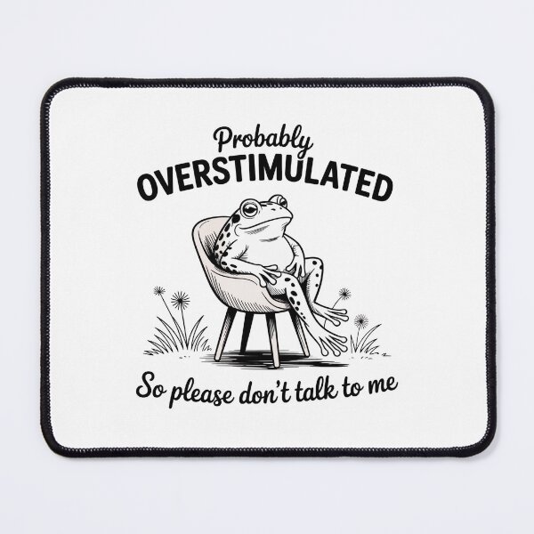 Item preview, Funny Frog Introvert Shirt, Probably Overstimulated So Please Don't Talk To Me Tee, Social Anxiety Humor Gift designed and sold by LunarPixel art.