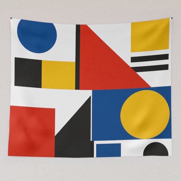 Item preview, Geometric Bauhaus Composition in Primary Colors designed and sold by Owcomm.