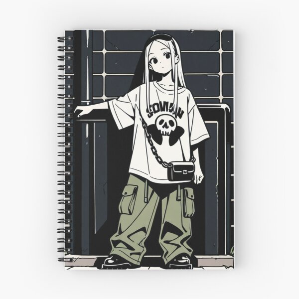 Item preview, Fashion - Man in White Top Cargo Pants Chain Wallet Streetwear Anime designed and sold by AnimeShin.