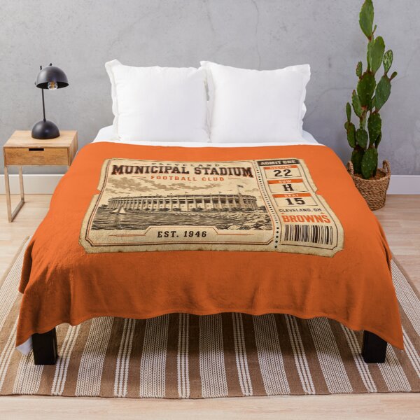 Item preview, Cleveland Municipal Stadium Football Club Vintage Ticket Shirt Browns Retro Stadium Tee designed and sold by GhostDawgs.