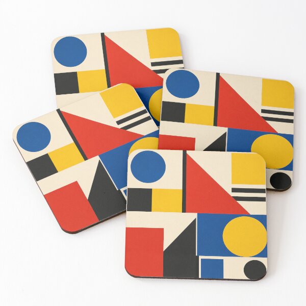 Item preview, Modern Geometric Composition Primary Colors designed and sold by Owcomm.