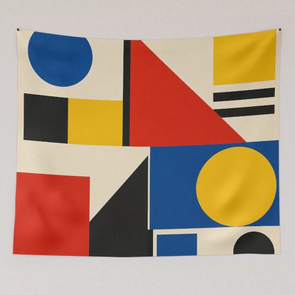 Item preview, Modern Geometric Composition Primary Colors designed and sold by Owcomm.