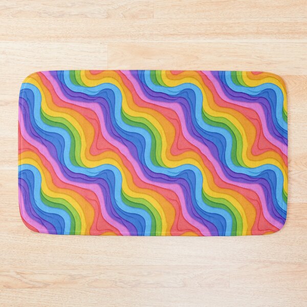 Item preview, Rainbow waves pattern designed and sold by MendaciousMina.