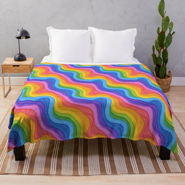 Item preview, Rainbow waves pattern designed and sold by MendaciousMina.