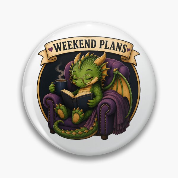 Item preview, Weekend Plans: Books & Dragons | Cozy Fantasy Reader Design designed and sold by Digital Culture Studio.