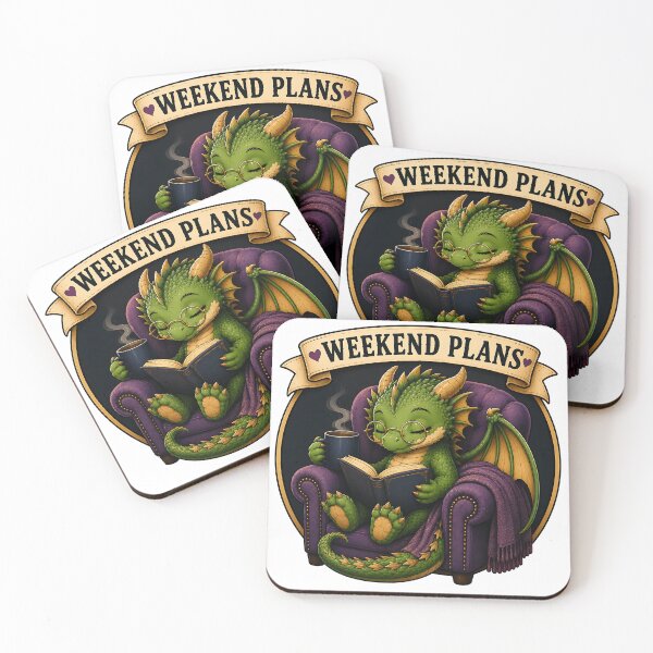 Item preview, Weekend Plans: Books & Dragons | Cozy Fantasy Reader Design designed and sold by Digital Culture Studio.