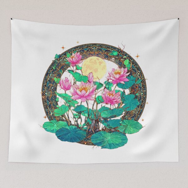 Item preview, lotus moon garden designed and sold by MoonSoul Studio.