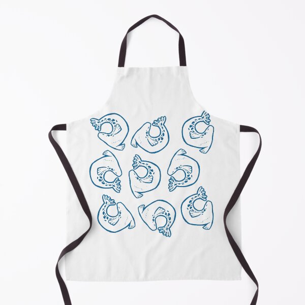 Item preview, Seal banana pose pattern blue designed and sold by petselkie.