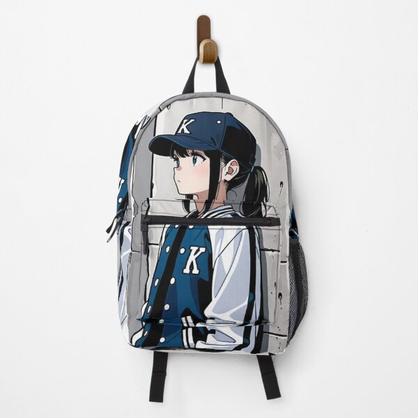 Item preview, Fashion - Man in White Varsity Jacket Snapback Streetwear Anime designed and sold by AnimeShin.
