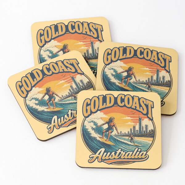 Item preview, Gold Coast Surfing Sunset – Australia Skyline designed and sold by ABLAT-CREATIONS.