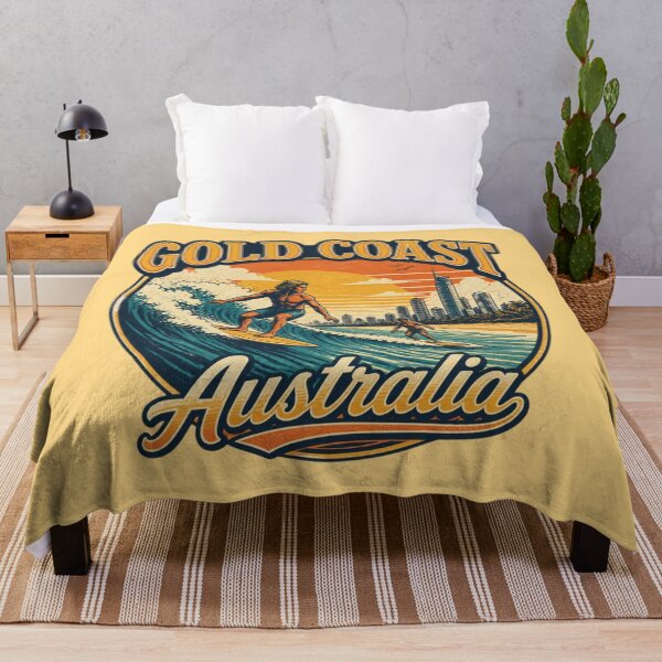Item preview, Gold Coast Surfing Sunset – Australia Skyline designed and sold by ABLAT-CREATIONS.