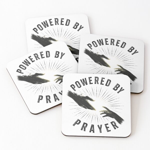 Item preview, Powered By Prayer Christian Faith Graphic designed and sold by TheLampClothing.