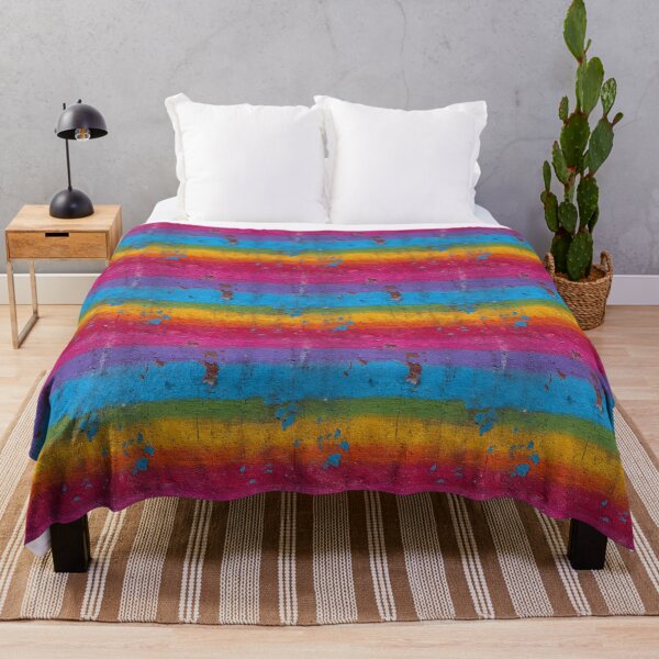 Item preview, Distressed Rainbow stripe pattern designed and sold by MendaciousMina.