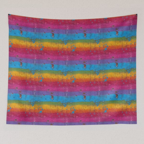 Item preview, Distressed Rainbow stripe pattern designed and sold by MendaciousMina.
