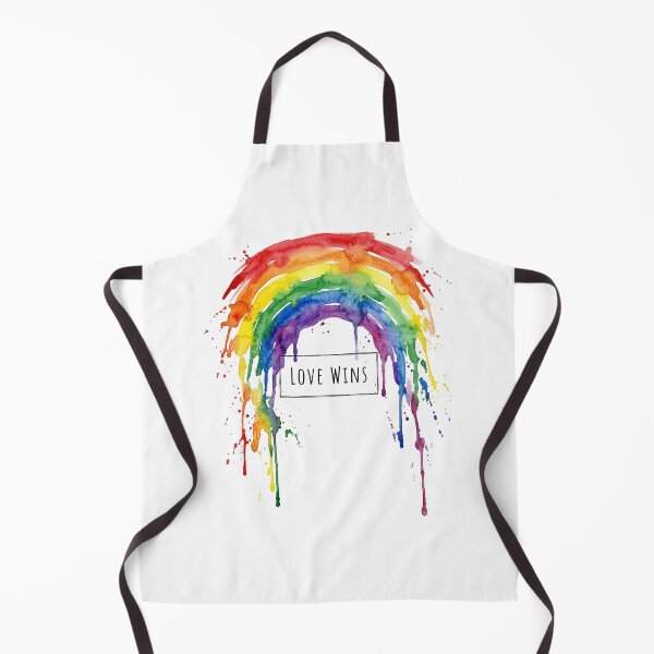 Item preview, Love Wins Watercolor Rainbow Lgbt Pride Equality Art designed and sold by longngusuc.