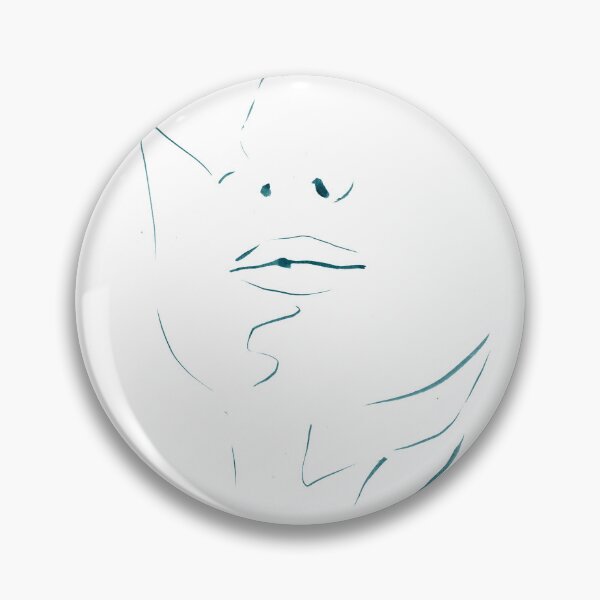 Item preview, Minimalist Face Drawing Art Print — Teal Ink Line Art designed and sold by essentialink.