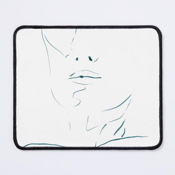 Item preview, Minimalist Face Drawing Art Print — Teal Ink Line Art designed and sold by essentialink.