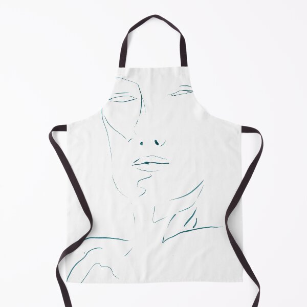 Item preview, Minimalist Face Drawing Art Print — Teal Ink Line Art designed and sold by essentialink.