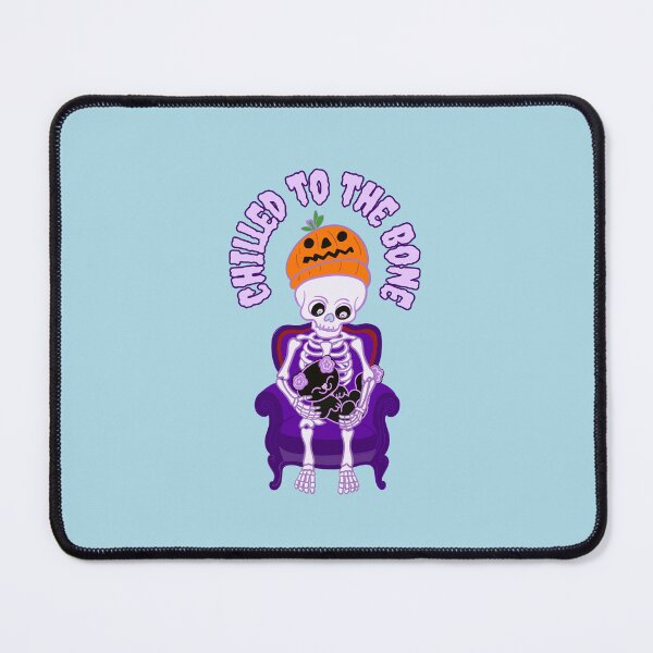 Item preview, Chilled to the Bone – Gothic Black Cat & Skeleton Halloween Design designed and sold by BritishDelights.