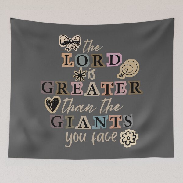 Item preview, The Lord is Greater Than Your Giants Scrapbook Collage designed and sold by Forevermore.