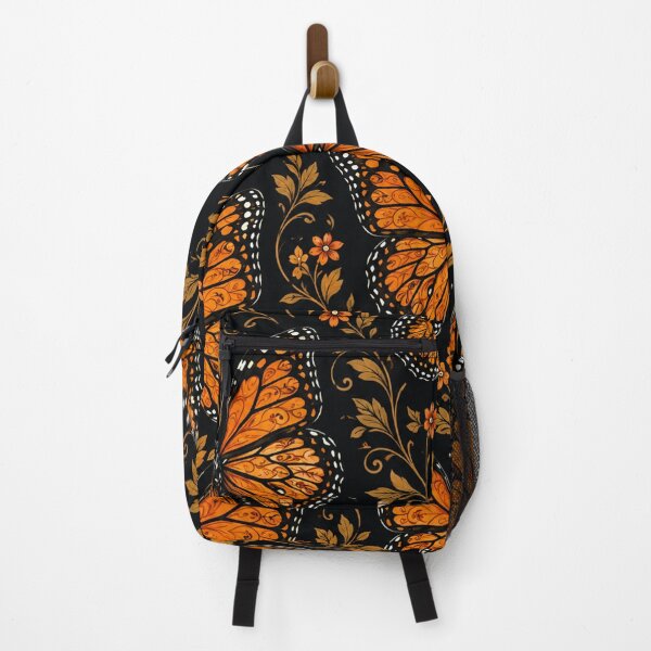 Item preview, Elegant Monarch Butterflies Floral Damask Pattern designed and sold by Owcomm.