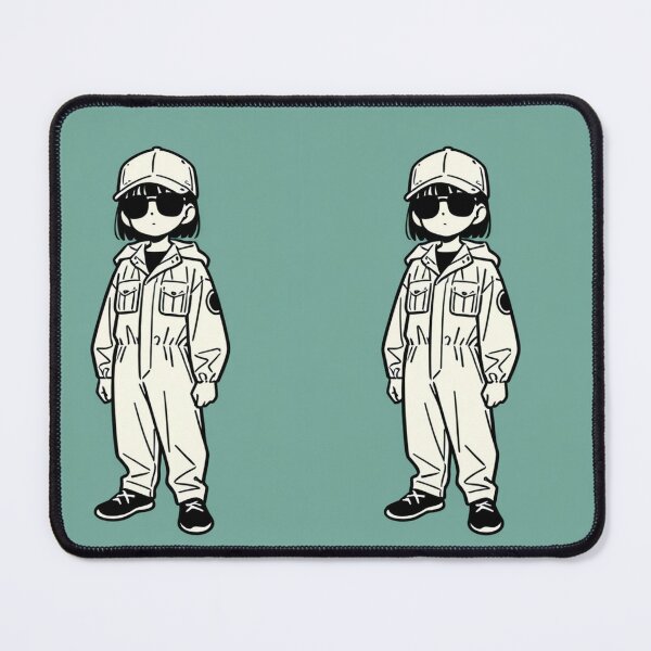 Item preview, Fashion - Man in White Windbreaker Sunglasses Streetwear Anime Variant 3 designed and sold by AnimeShin.