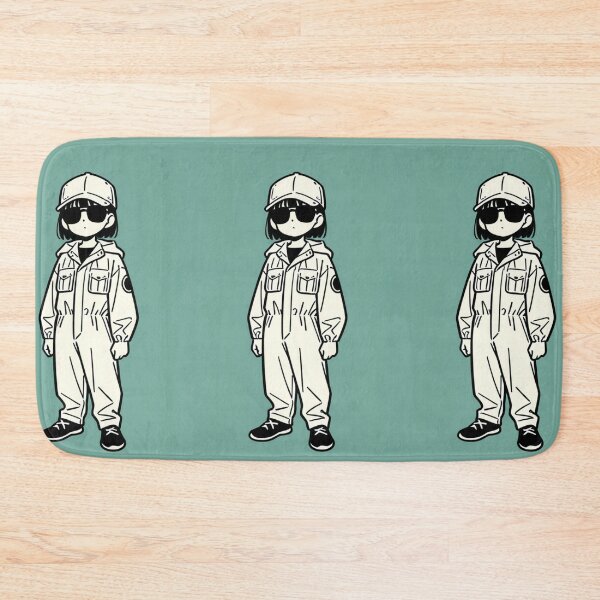 Item preview, Fashion - Man in White Windbreaker Sunglasses Streetwear Anime Variant 3 designed and sold by AnimeShin.