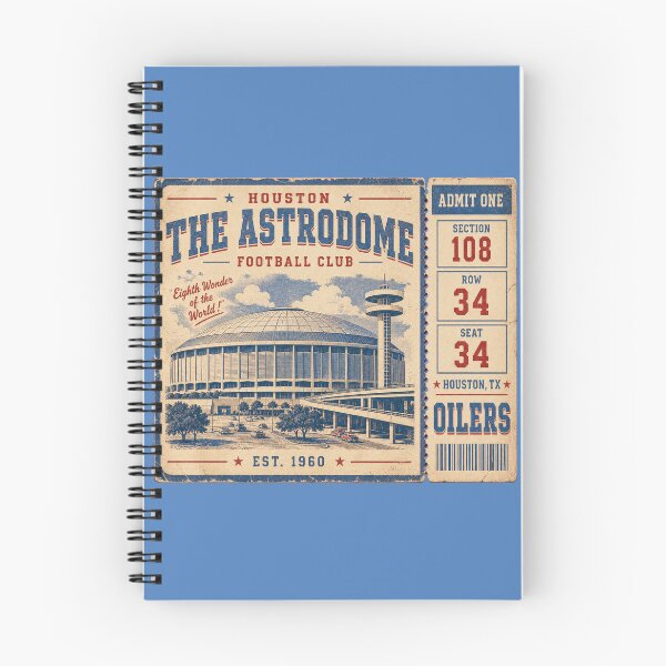 Item preview, The Astrodome Football Club Vintage Ticket Shirt,  Houston Oilers Retro Stadium Tee designed and sold by GhostDawgs.