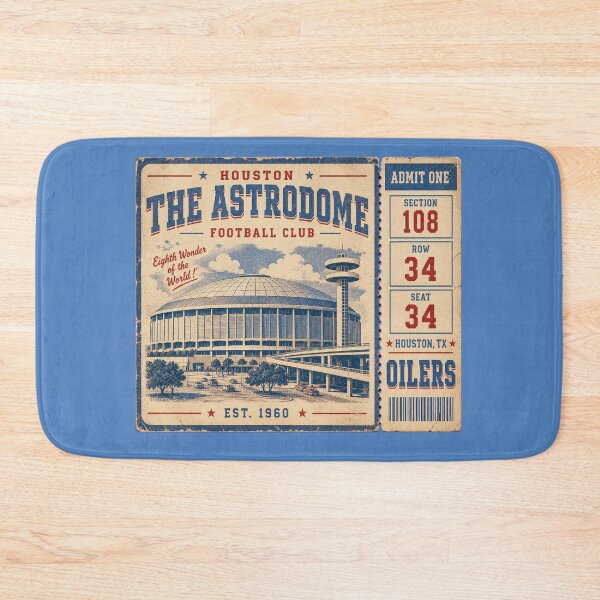 Item preview, The Astrodome Football Club Vintage Ticket Shirt,  Houston Oilers Retro Stadium Tee designed and sold by GhostDawgs.