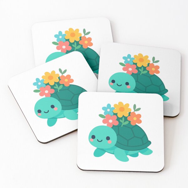 Item preview, Grow at Your Own Pace Turtle - Kawaii Ocean Sticker designed and sold by foryouandyours.