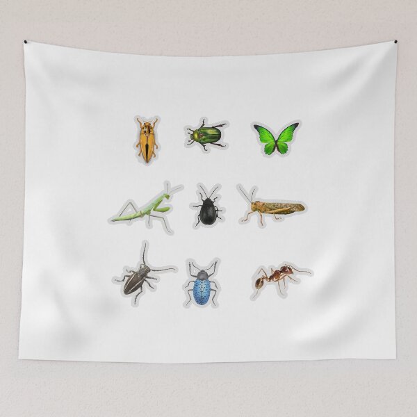 Item preview, Realistic Insects and Bugs Watercolor Sticker Pack designed and sold by KAWAII STUDIO NB.