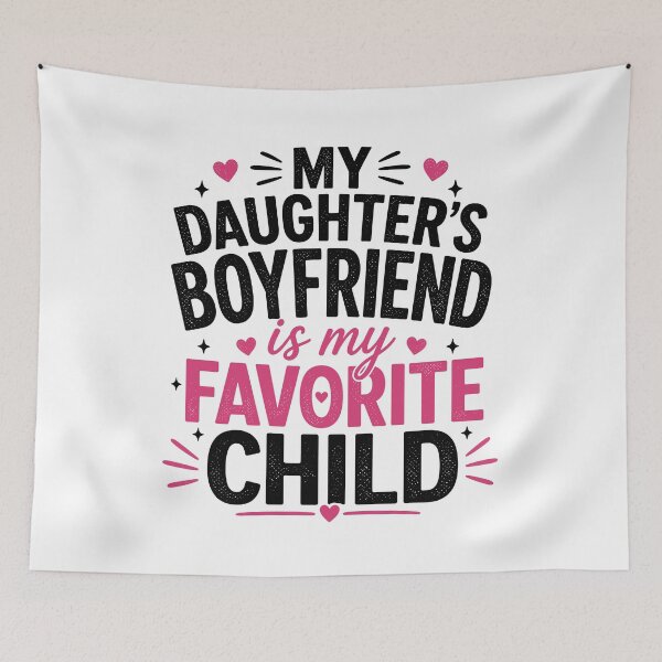 Item preview, My Daughter's Boyfriend Is My Favorite Child Funny Dad Shirt | Father Daughter Humor Gift | Family Joke Design designed and sold by 76Valeria.