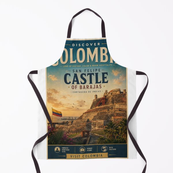 Item preview, Cartel de viaje antiguo del Castillo de San Felipe de Barajas – Cartagena, Colombia designed and sold by ElartedeNoel.