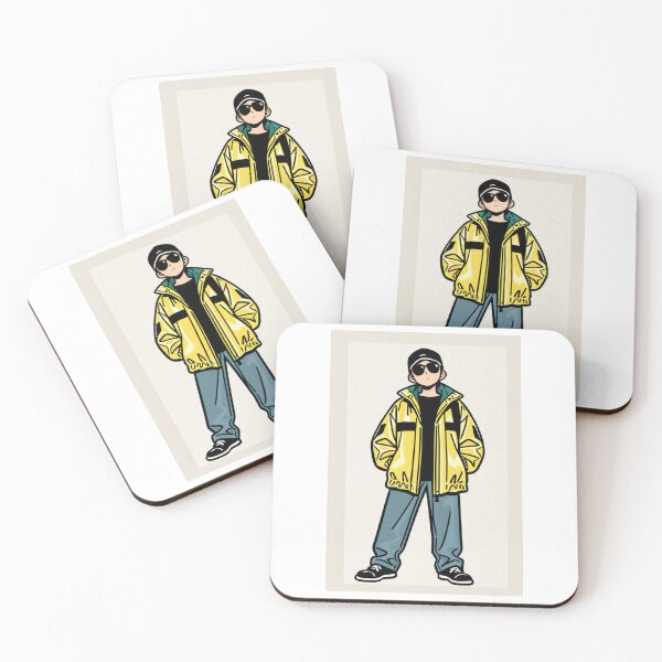 Item preview, Fashion - Man in White Windbreaker Sunglasses Streetwear Anime designed and sold by AnimeShin.